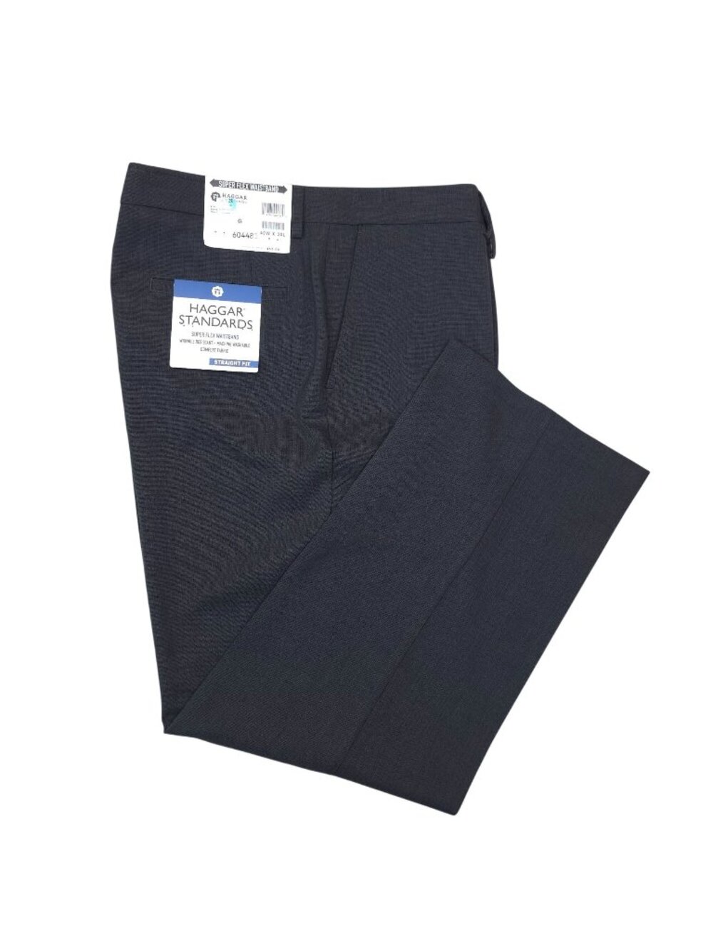 Haggar Standards Straight Fit Pants 40X30 Super Flex Waistband Wrinkle Resistant